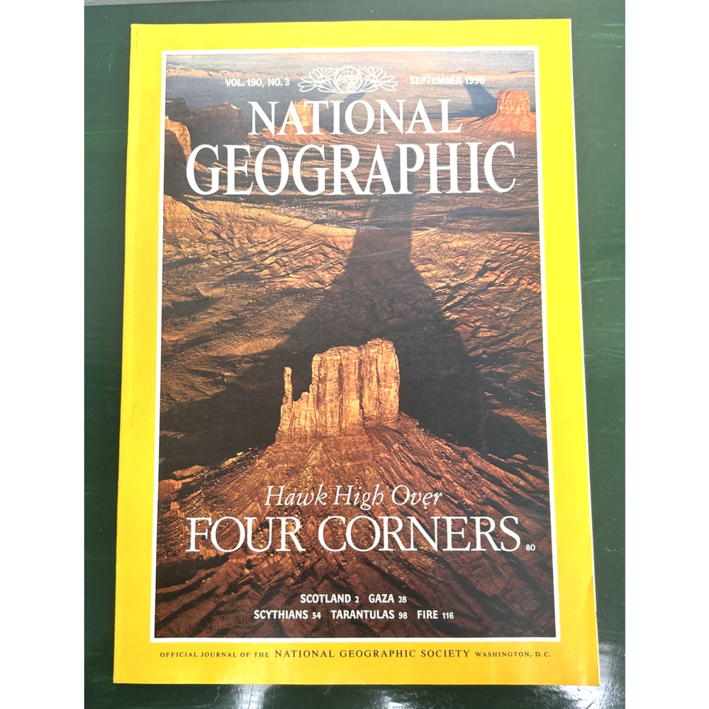 National Geographic Magazine September 1996 Scotland Gaza Tarantulas Four Corner